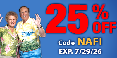 Airventure 25% Off Sale. Enter code NAFI at checkout.